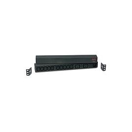 PDU para rack APC, básica, 1 U, 16 A, 208 y 230 V, (10) C13 y (2) C19 - AP9559