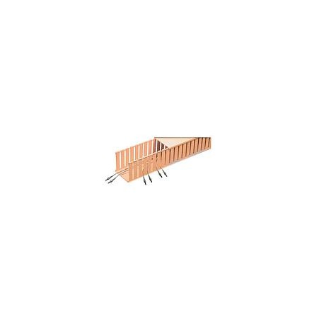 Channel, Slotted Wall, 4" x 4" (100mm x