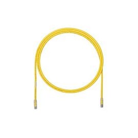 PANDUIT Cable de conexión UTP, Categoría 6a, Enchufes modulares TX6A, Amarillo - UTP6A5YL