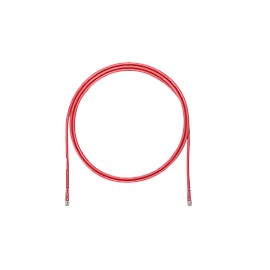 PANDUIT Cable de conexión UTP, Categoría 6A, MaTriX, Enchufes modulares TX6A, Rojo - UTP6A3RD