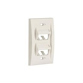 Faceplate, 4 Port, Executive, Sloped, Ul