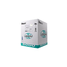 PANDUIT Bobina de Cable UTP, categoría 6, 4 pares, 23 AWG, trenzado en pares, 305M, Azul - PUC6004BUY