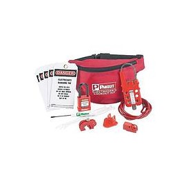 Electrician's Lockout Kit, Red, 1/ kt