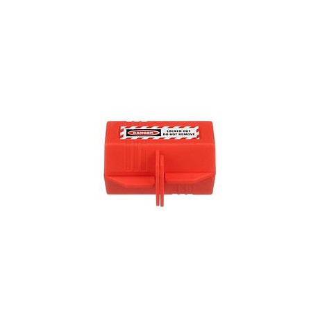 120 Volt AC Cord Lockout Device, Red.