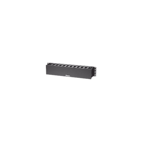 PANDUIT Organizador de cables horizontal, Una cara, ABS, Negro - WMPF1E