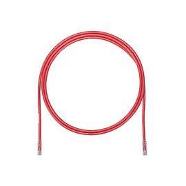 PANDUIT Cable de conexión UTP, Categoría 6a, Enchufes modulares TX6A, Rojo - UTP6A7RD