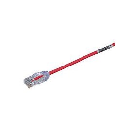 PANDUIT Cable de conexión UTP, Categoría 6, Enchufes modulares TX6, 28 AWG, Rojo - UTP28SP5RD