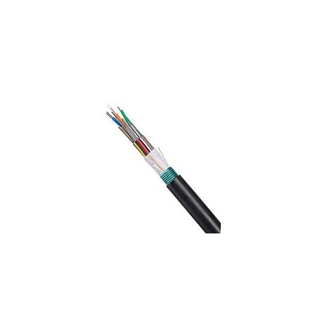 PANDUIT Cable Trenzado con Armadura de 12 Fibras OS1/OS2, 9/125, Monomodo, p/Exterior, Negro - FSWN912-