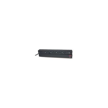 PDU para rack APC, básica, 1 U, 20 A, 120 V, (10) 5-20 5-20P - AP9563