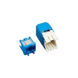 PANDUIT Conector Mini-Com™  RJ45, Categoría 6A, UTP, azul. - CJ6X88TGBU