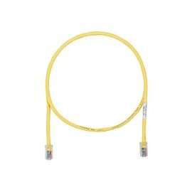 Patch cord de cobre UTP Panduit, Cat 5E, 24 AWG, 14ft, amarillo - UTPCH14YLY-SLV