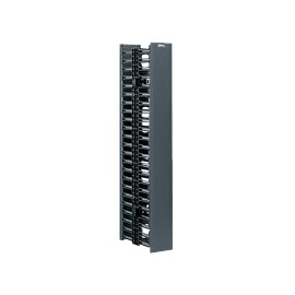 PANDUIT Organizador de Cables Vertical, Doble cara, 45 RU, ABS, Negro - WMPVHC45E