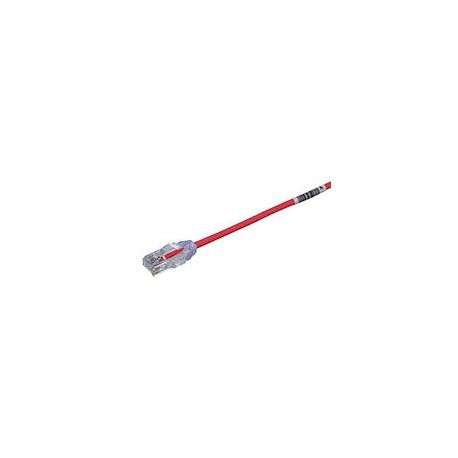 PANDUIT Cable de conexión UTP, Categoría 6a, 28 AWG, Rojo - UTP28X3RD