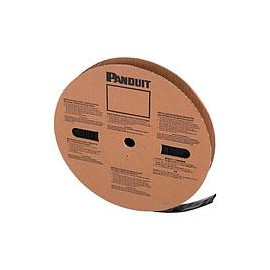 PANDUIT Tubo termorretráctil de pared delgada, 25,4 mm de diámetro, 1 Rollo, Negro - HSTT100C