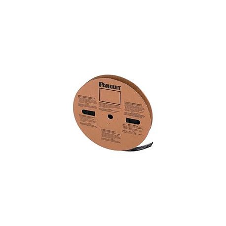 PANDUIT Tubo termorretráctil de pared delgada, 25,4 mm de diámetro, 1 Rollo, Negro - HSTT100C