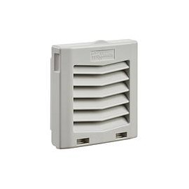 HOFFMAN Rejillas de escape para ventiladores con filtro HG, HF05, IP54, Gris - HG0500404