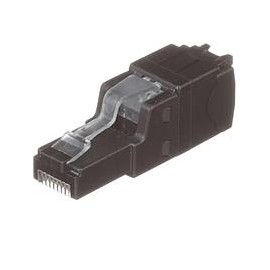 PANDUIT TX6A™ RJ45, Enchufe de Campo UTP, Cat 6A, 22-26 AWG, Negro - FP6X88MTG-X