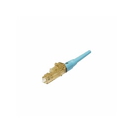 PANDUIT Conector de Fibra Óptica LC Duplex OptiCam, Multimodo 50/125 OM3/OM4, Pre-pulido, Color Aqua - FLCDMCXAQY