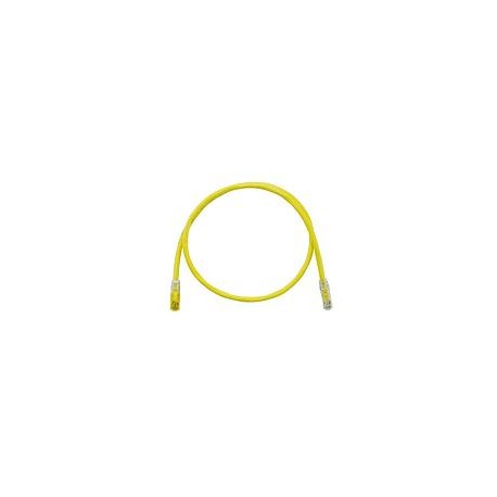 Keyed Copper Patch Cord, Cat 6A, Yellow