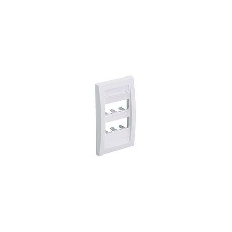 Placa Frontal Ejecutiva Panduit Mini-Com, 6 Puertos, ABS, blanco - CFPE6IWY