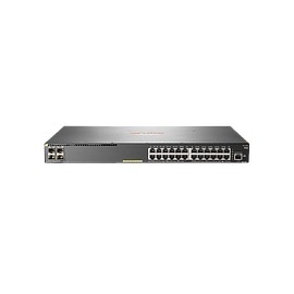 Switch Gigabit Ethernet 2930F Hpe Aruba, 24 puertos, Nivel 3, Gris - JL261A