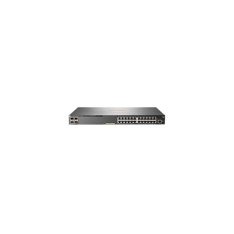 Switch Gigabit Ethernet 2930F Hpe Aruba, 24 puertos, Nivel 3, Gris - JL261A