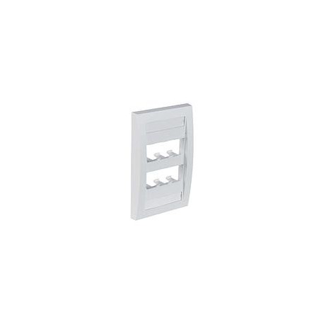 Placa Frontal Ejecutiva Panduit Mini-Com, 6 Puertos, ABS, blanco - CFPE6WHY