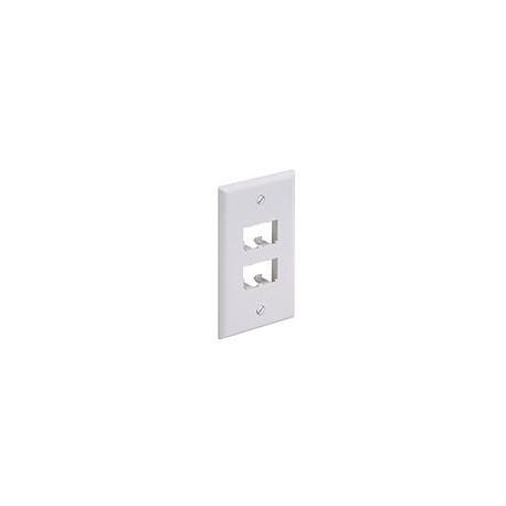 Placa de Pared Panduit Clásica, 4 Puertos Mini-Com, blanco - CFP4IW