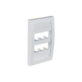 Placa Frontal Ejecutiva Panduit Mini-Com, 6 Puertos, ABS, blanco - CFPE6WHY