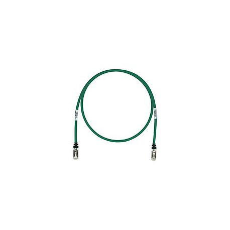 Copper Patch Cord, Cat 6A, Green S/FTP C