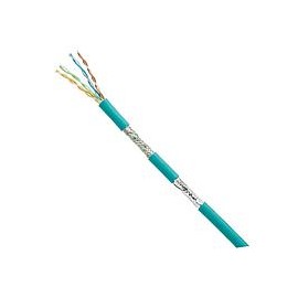 COPPER CABLE, INDUSTRIAL, CAT 6A 4-PAIR, 24/7 AWG STRANDED, SF/UTP, CMR, 600V RATED, OIL RES., UV RES.,TEAL, 1000FT REEL