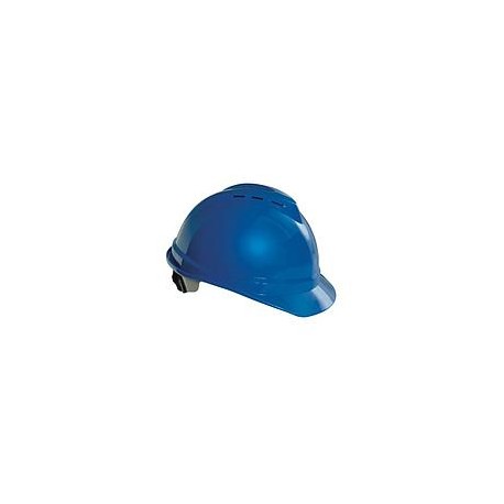 Casco seguridad ala ancha v-gard azul