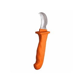 KLEIN TOOLS Cuchilla Curva Aislada, Longitud Total 8-3/4", Sólido y Trenzado, Capacidad 22 a 28 AWG - 1571INS