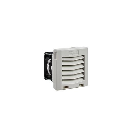 HOFFMAN Ventilador con filtro de montaje lateral HF04, 115 V, Gris claro - HF0416414