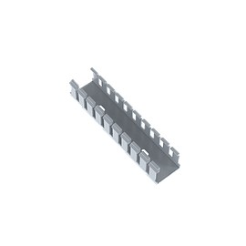 PANDUIT Conducto de cableado de ranura ancha, PVC sin plomo, Gris, 1.8M - G1X1LG6