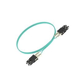 PANDUIT Cable de conexión de fibra dúplex, OM3, 2 Fibras, Aqua, 3M - FX23RSNSNSNM003 S