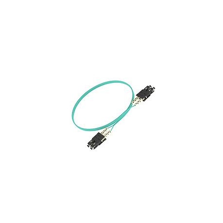 PANDUIT Cable de conexión de fibra dúplex, OM3, 2 Fibras, Aqua, 3M - FX23RSNSNSNM003 S