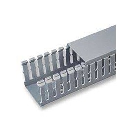 PANDUIT Conducto ranurado estrecho, PVC, 3 X 3 X 6 - F3X3LG6