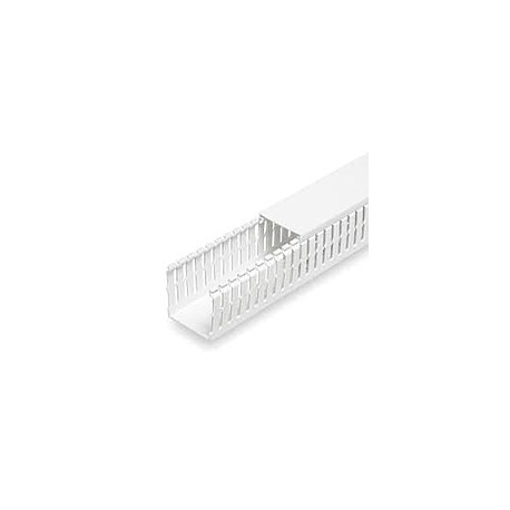 PANDUIT  Conducto ranurado estrecho, PVC, 2 X 3 X 6 ' - F2X3WH6