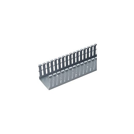 PANDUIT Conducto ranurado estrecho, PVC, 1 X 1 X 6 ' - F1X1LG6