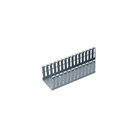 PANDUIT Conducto ranurado estrecho, PVC, 1.5 X 3 X 6 ' - F1.5X3LG6