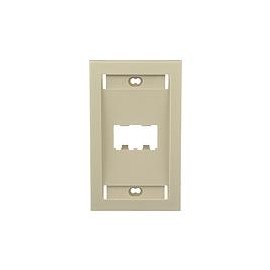 Placa de Pared Panduit Mini-Com, 2 Puertos, ABS, marfil eléctrico - CFPE2EIY