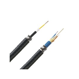 PANDUIT Cable trenzado blindado 9um OS2, 24 fibras, para interiores y exteriores, fibras de 250um - FSMR924Y