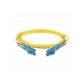 PANDUIT Cable de conexión de fibra Opti-Core, OS1 / 2 de 2 fibras, chaqueta de 1,6 mm, elevador, SC-LC dúplex, amarillo - F92ER