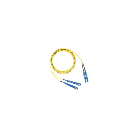 PANDUIT Cable de conexión de fibra Opti-Core, OS1 / 2 de 2 fibras, chaqueta de 1,6 mm, elevador, SC-LC dúplex, amarillo - F92ER