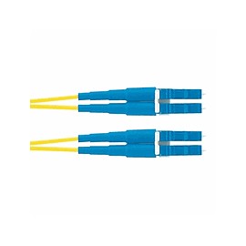 PANDUIT Cable de conexión de fibra Opti-Core, OS1 / 2 de 2 fibras, chaqueta de 1,6 mm, elevador, SC-LC dúplex, amarillo - F92ER