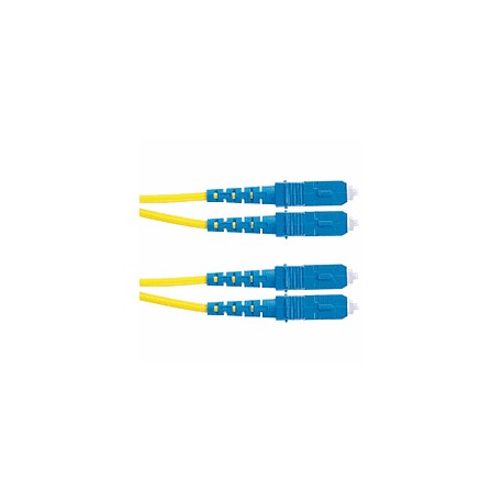 PANDUIT Cable de parcheo OS2 de 2 fibras LC duplex a LC duplex, clasificado riser (OFNR), cable con revestimiento de 1.6mm - F9