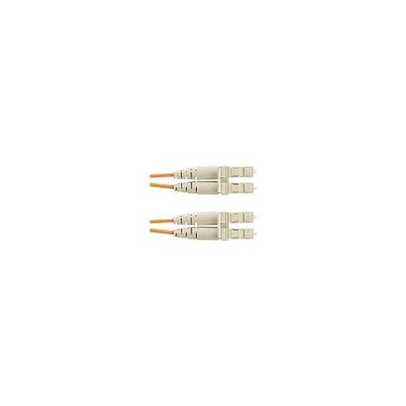 PANDUIT Cable de parcheo OM1 de 2 fibras, LC duplex a LC duplex, clasificado riser (OFNR), cable con revestimiento de 1.6mm - F