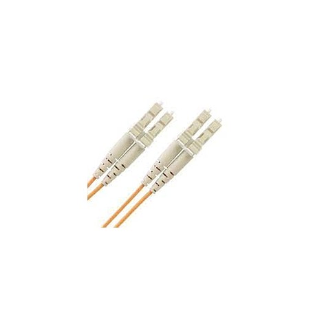 PANDUIT Cable de parcheo OM1 de 2 fibras, LC duplex a LC duplex, clasificado riser (OFNR), cable con revestimiento de 1.6mm - F