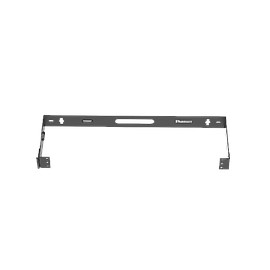 PANDUIT Soporte de montaje en pared con bisagra, 1 RU, Acero, Negro - WBH1